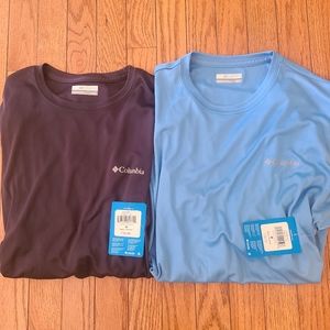 NWT 2 Mens Medium Columbia Long Sleeves